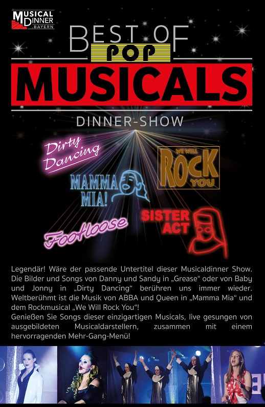 Best of Pop Musicals in 3 Gängen am 11.12.21 in der Teutonia